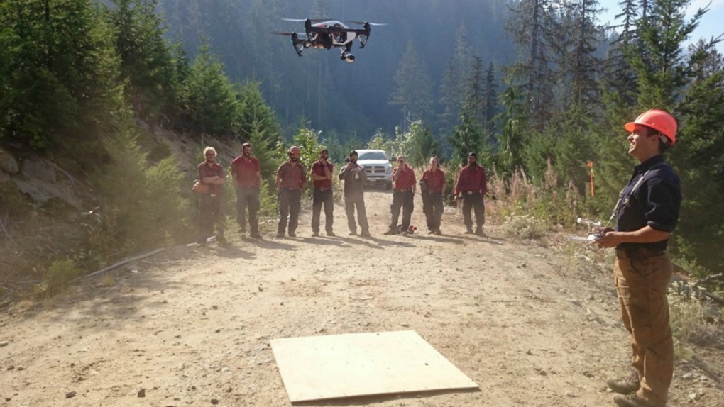Drones tested during BC wildfires