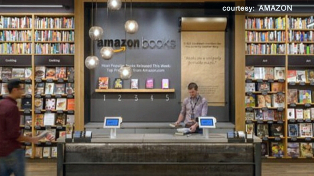 Amazon opens physical book store