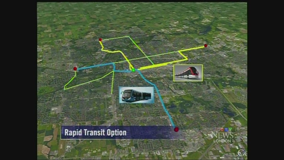 Rapid transit map