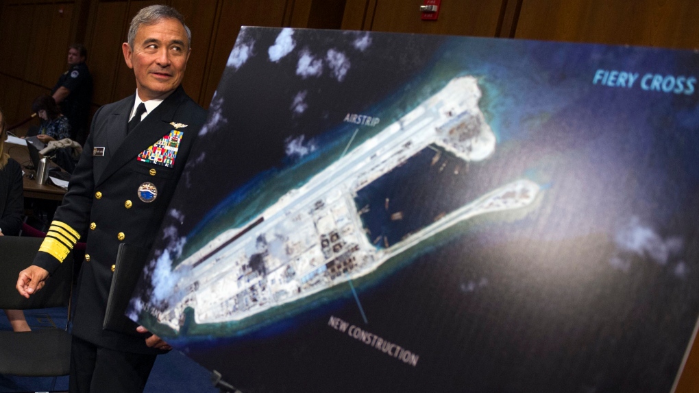 China building island in South China Sea