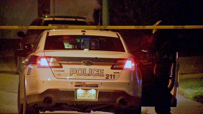 Saskatoon police investigate a shooting in the city's Wildwood neighbourhood Thursday evening. 