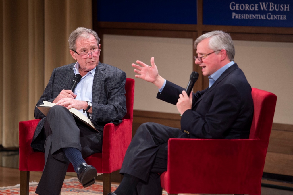George W. Bush and Jon Meacham