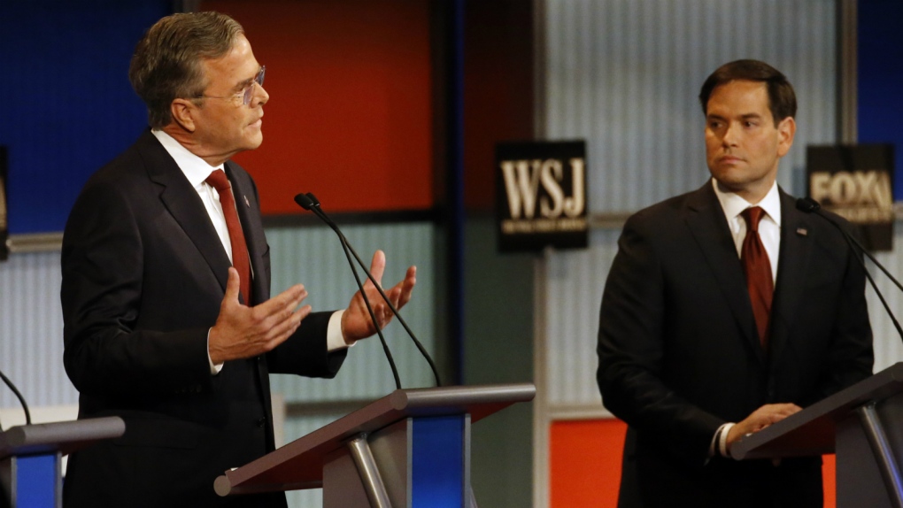 Jeb Bush at Republican debate in Milwaukee