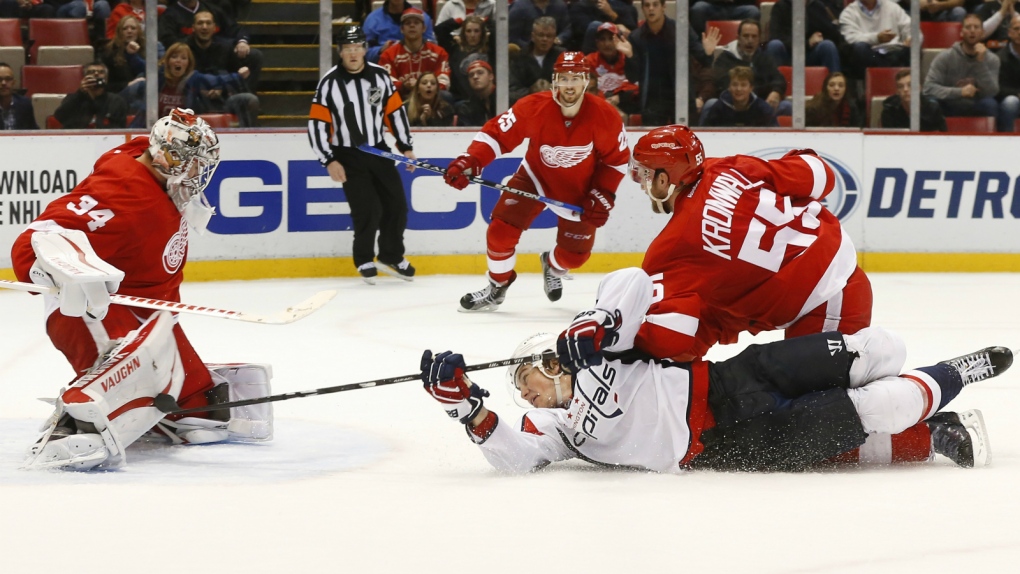 Washington Capitals burn Detroit Red Wings with two goals in third period