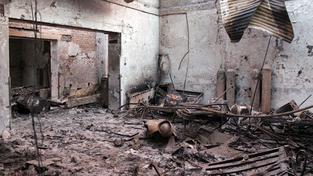 Aftermath of bombing on Kunduz hospital
