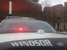 Campus police say a bomb threat is being investigated at Erie and Lambton Hall at the University of Windsor in Windsor, Ont., on Thursday, Nov. 12, 2015. (Rich Garton / CTV Windsor) 