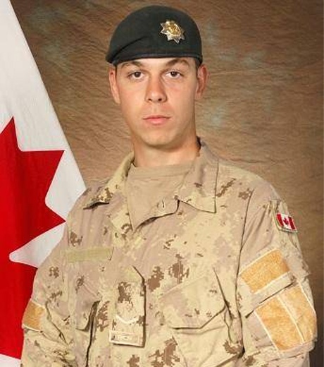 Pte. Demetrios Diplaros is seen in this image released by the Department of National Defence.
