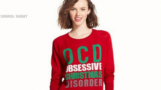 Target's controversial Christmas OCD sweater