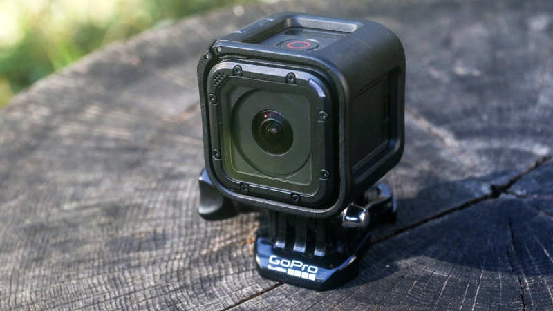 The GoPro HERO4 Session action camera. (Ron Harris / AP)