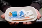 An injection kit is shown at a safe injection facility in 2008. (Jonathan Hayward/THE CANADIAN PRESS)
