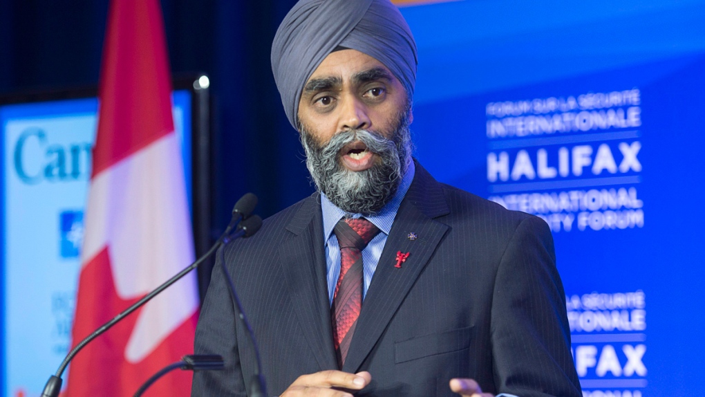 Canadian Defence Minister Harjit Singh Sajjan