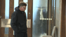 Paul Calnen, charged with second-degree murder in connection with the death of Reita Jordan, stands outside of the Halifax courtroom on Friday, Nov. 20, 2015.