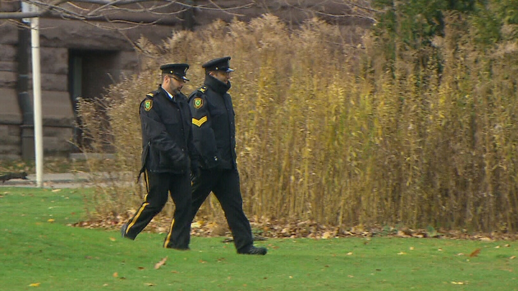Armed constables at Queen's Park