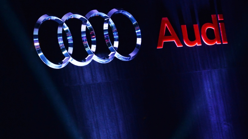 Audi logo (Sajjad Hussain / AFP)