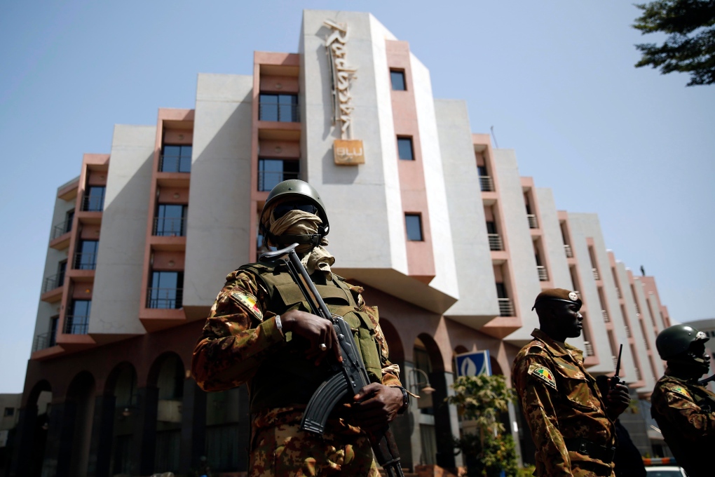 Security at Mali's Radisson Blu hotel