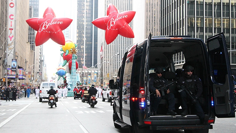 Macy's Thanksgiving Day Parade Police Presence