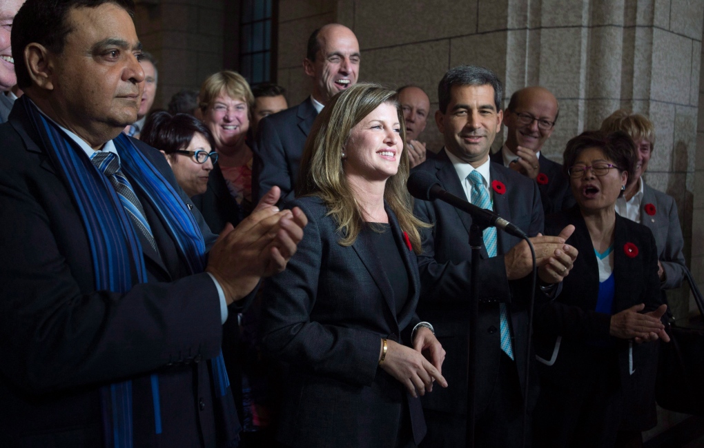 Rona Ambrose with Tory caucus 
