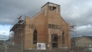 The new St. Mary’s Polish Church is about halfway complete. 