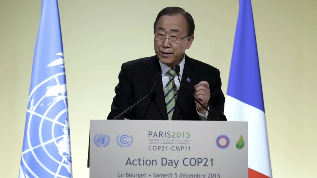 Ban Ki-moon discusses climate change