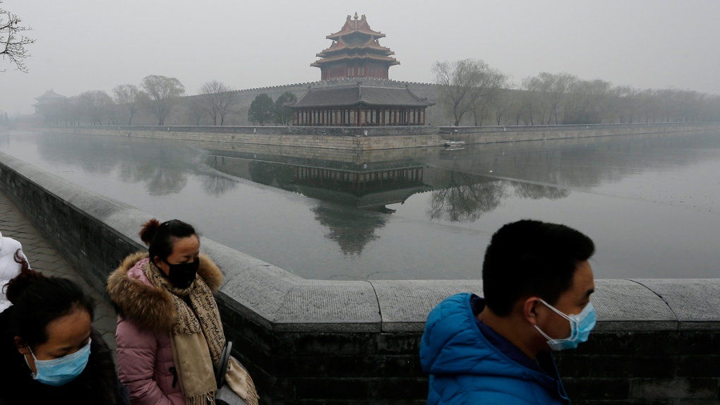 Pollution at the Forbidden City, Beijing