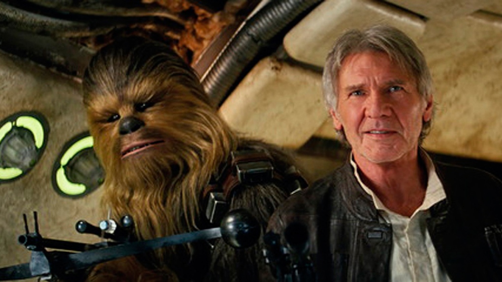 Chewbacca, Han Solo in 'The Force Awakens'