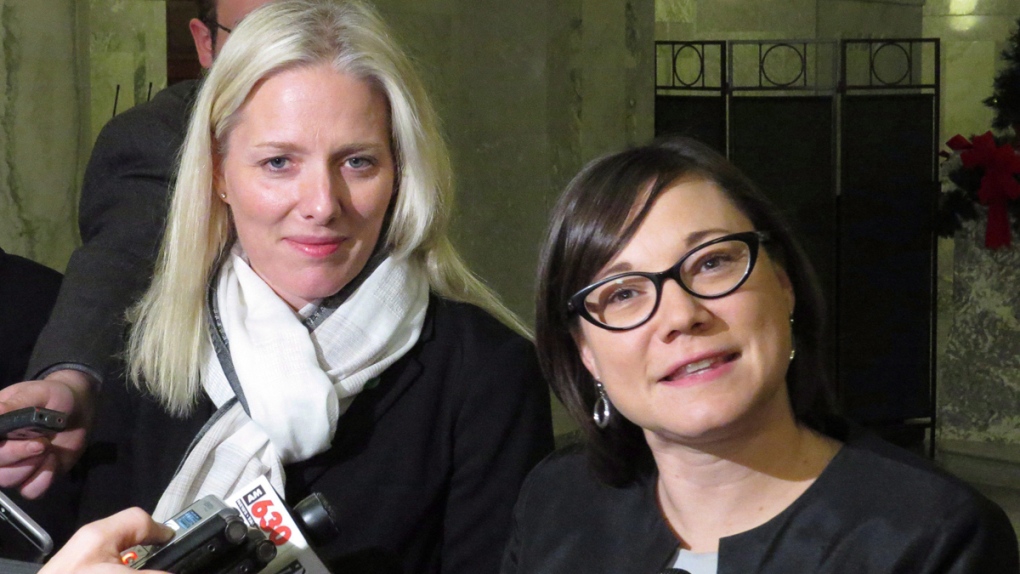 Catherine McKenna, left, and Shannon Phillips