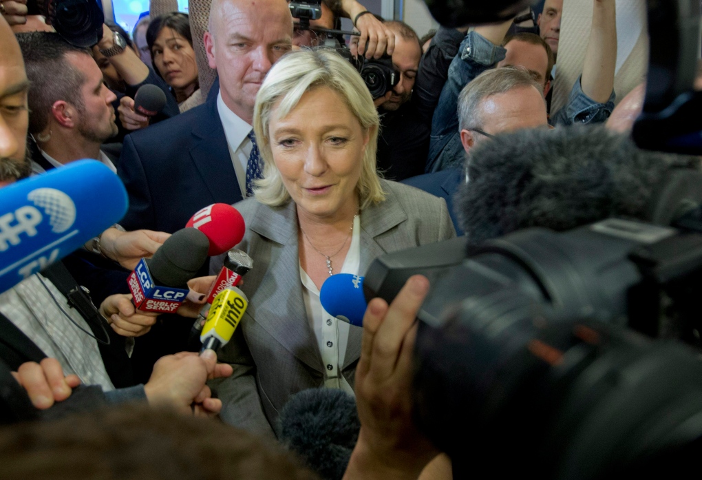 French National Front Party leader Marine Le Pen