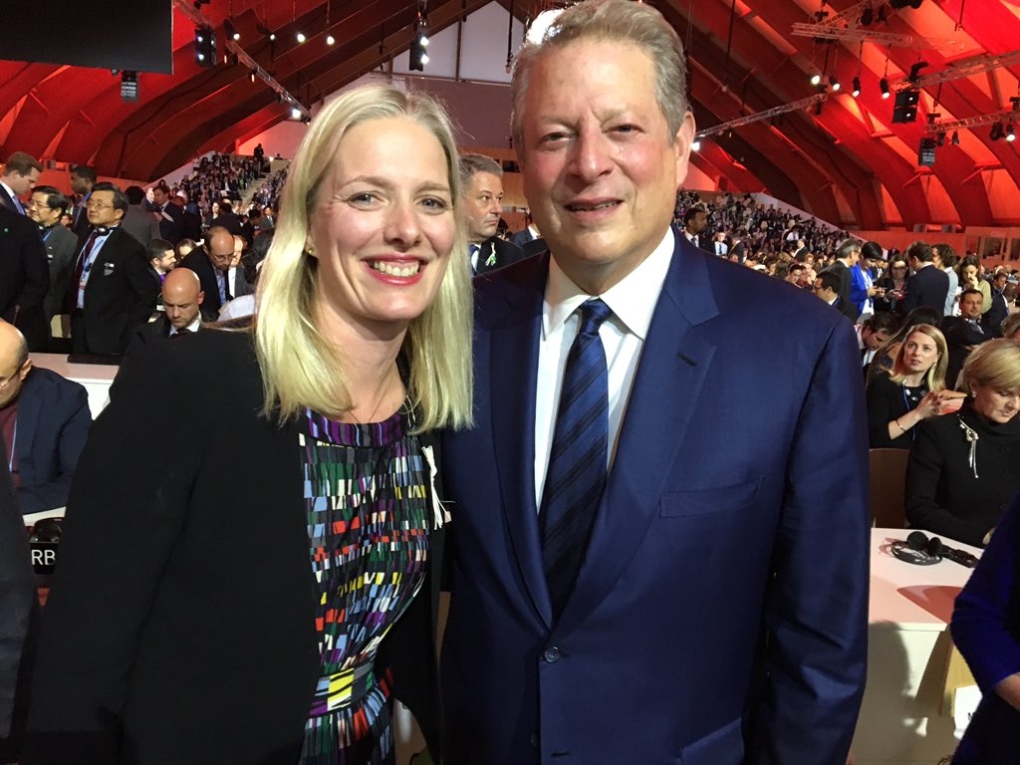 Catherine McKenna and Al Gore 