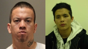 Police issued warrants for the arrest of Kelsey Ballantyne (left) and Alex Sanderson in connection with a shooting in Grand Rapids on Dec. 11, 2015. Police arrested Ballantyne in Winnipeg on Sunday. (Photos courtesy of RCMP)