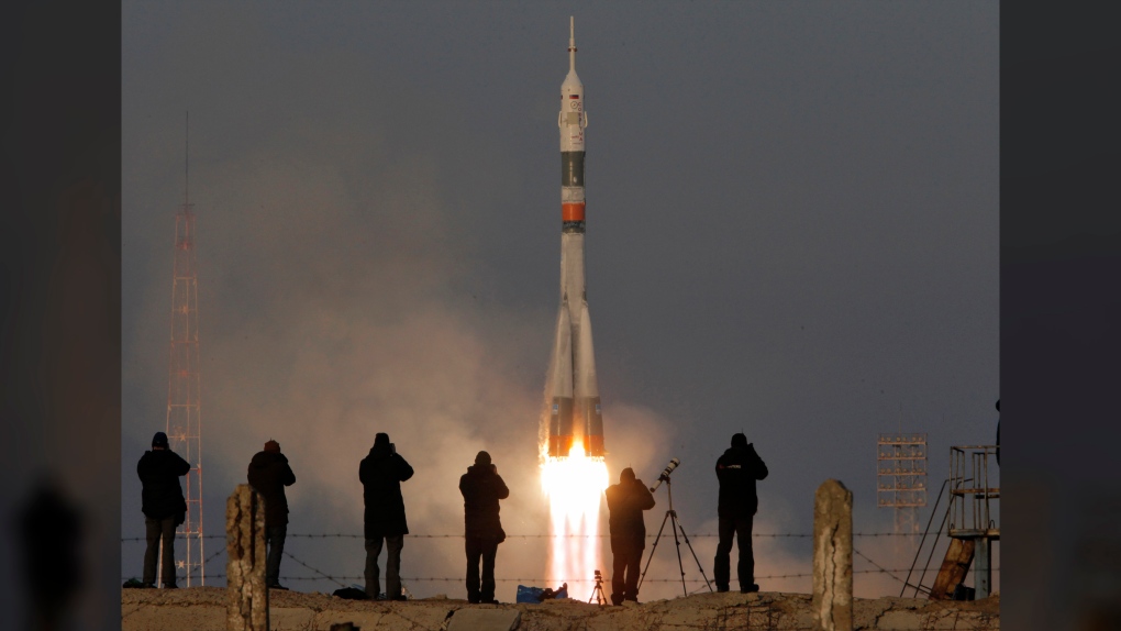 Soyuz-FG rocket booster heads to ISS
