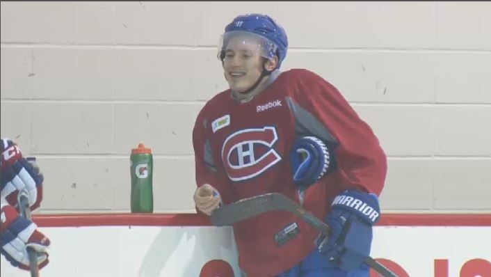 Brendan Gallagher is practicing with 