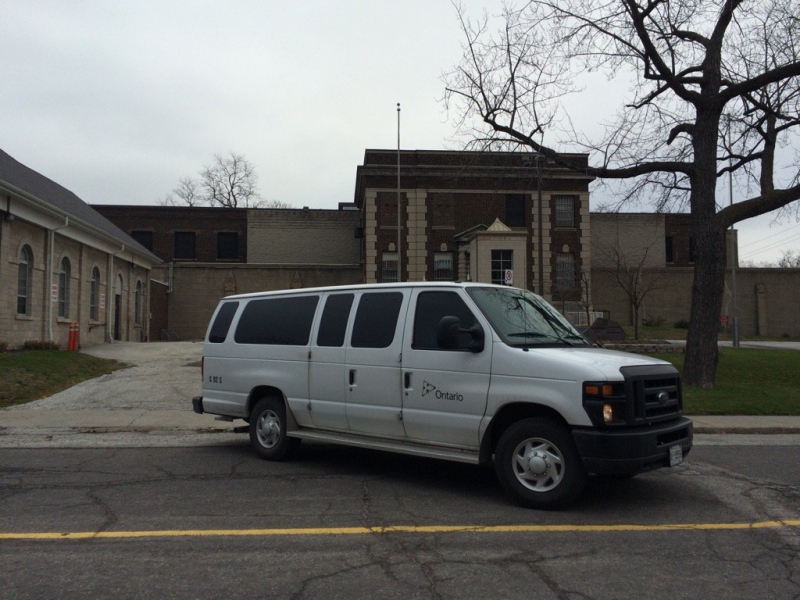 Police say human remains have been found at the old Windsor jail in Windsor, Ont., on Wednesday, Dec. 16, 2015. (Michelle Maluske / CTV Windsor)