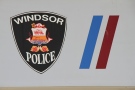 The Windsor police logo at headquarters in Windsor, Ont., on Thursday, July 16, 2015. (Melanie Borrelli / CTV Windsor)