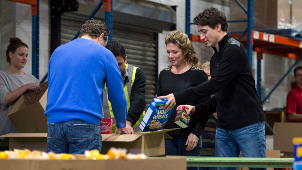 PM Justin Trudeau, wife Sophie at Moisson Montreal