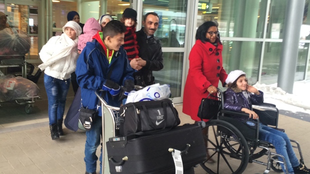Syrian refugees arrive in Winnipeg