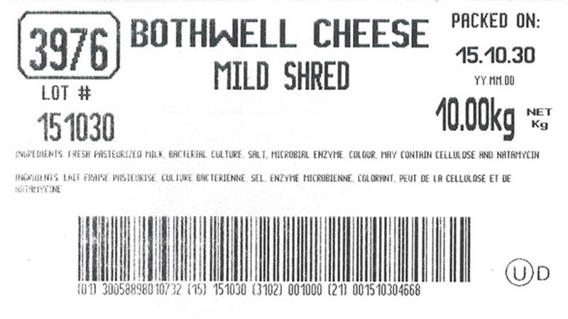 Shredded cheese recalled due to Listeria risk