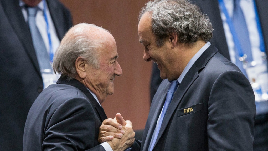 Sepp Blatter and Michel Platini