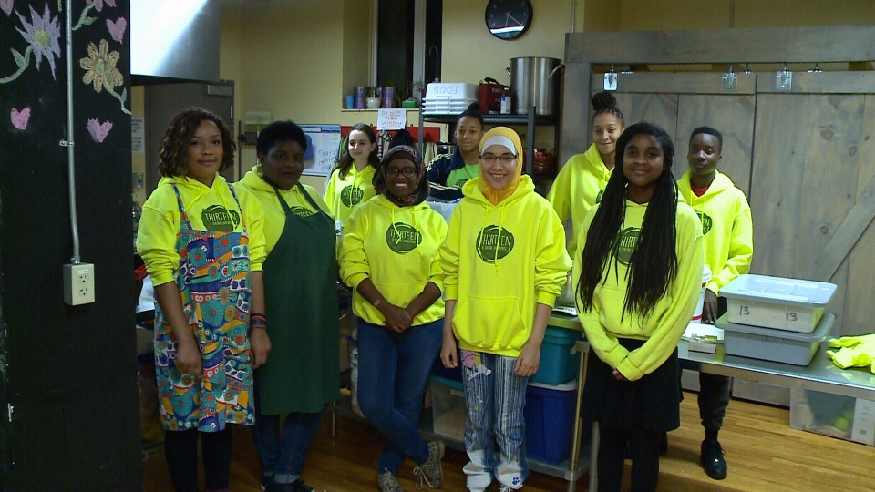 Thirteen Muesli team at Parkdale Food Centre