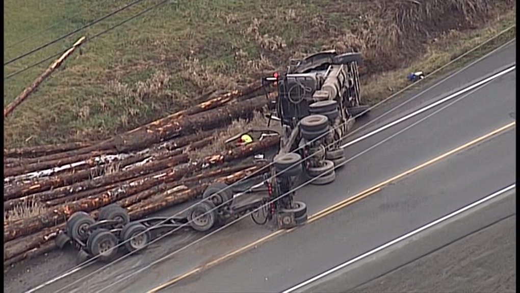 logging truck deroche