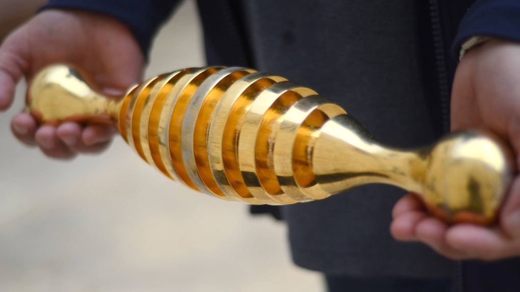 Gold scepter