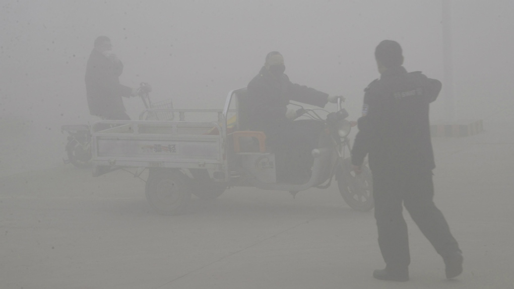 Pollution in the Chinese city of Handan