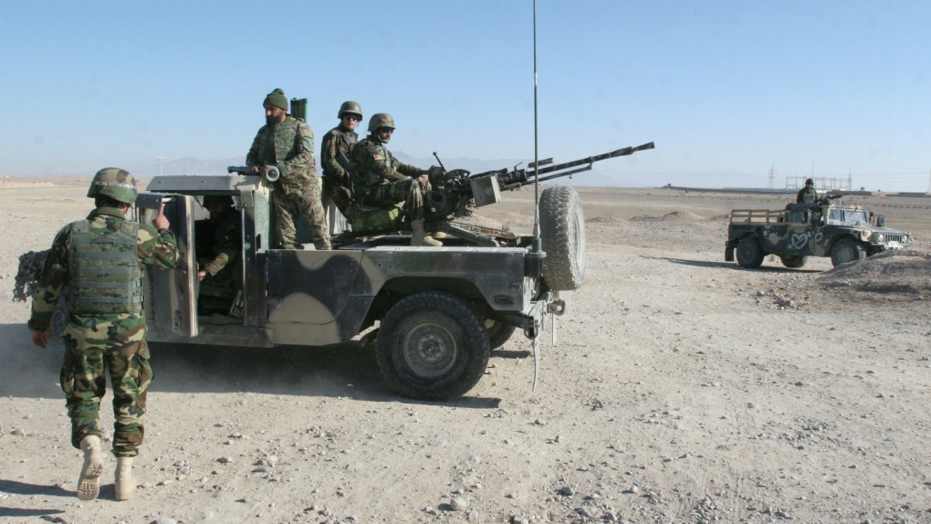 Afghan soldiers in Helmand province