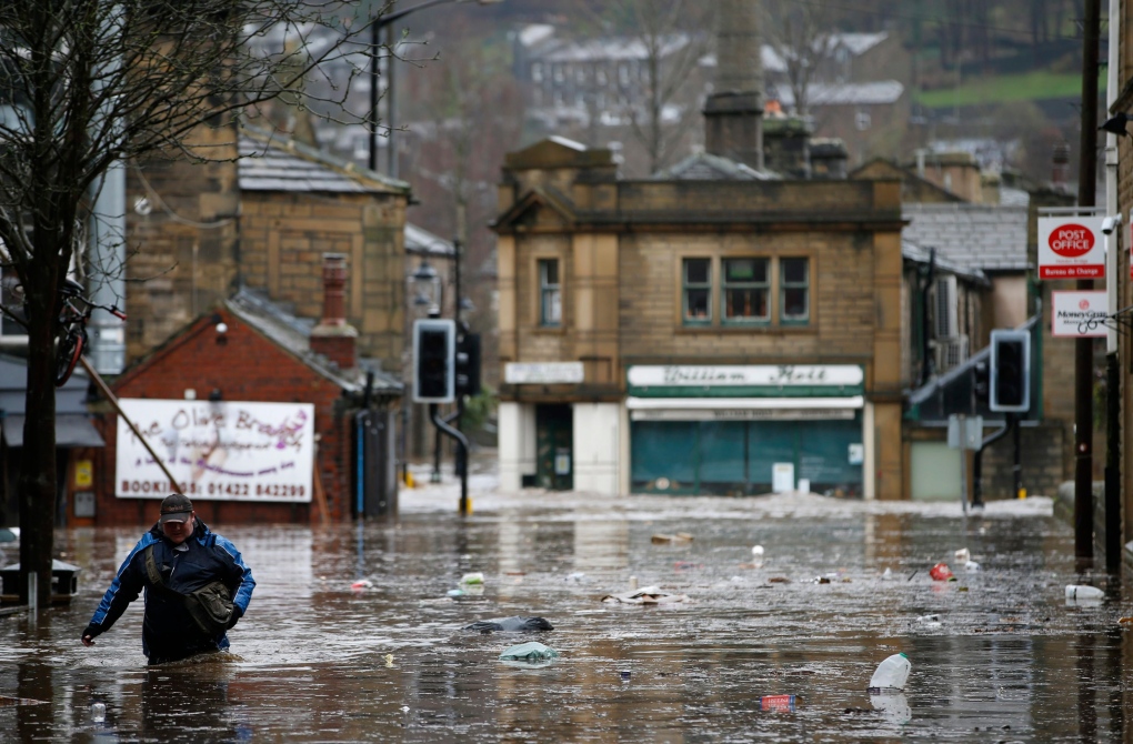 Flooding in West Yorkshire, England