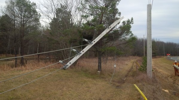 Wind storm damage in Ontario
