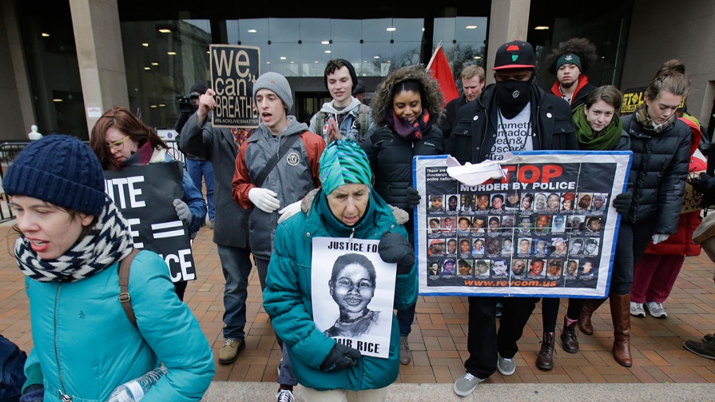 Protest against Tamir Rice shooting decision