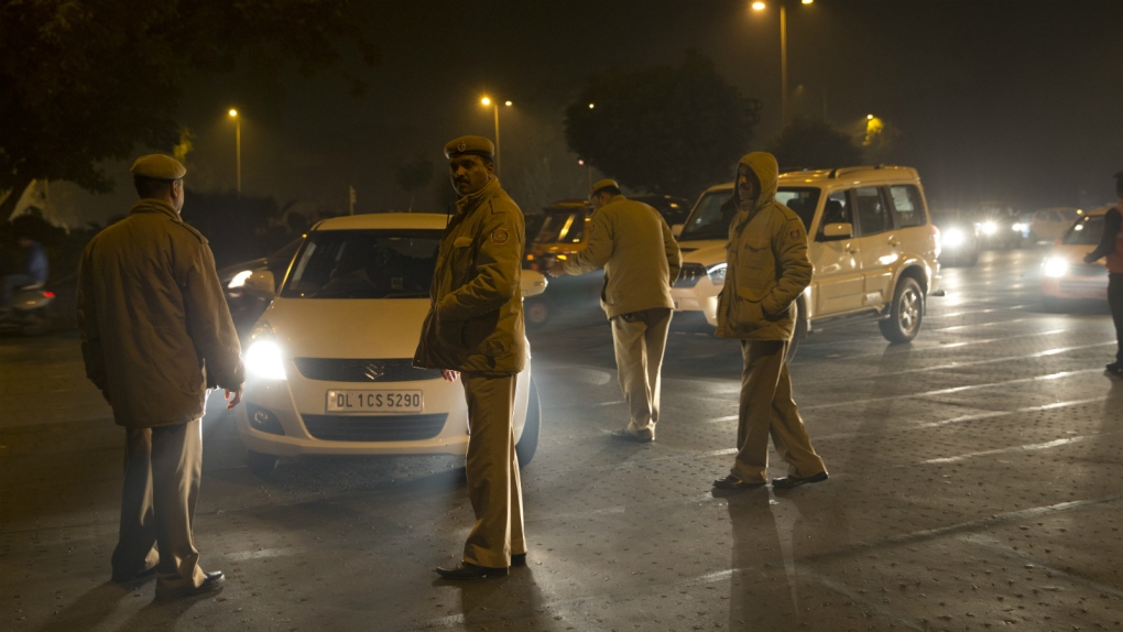Policemen in New Delhi