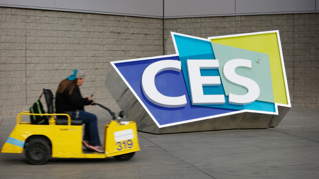 CES sign at the Las Vegas Convention Center