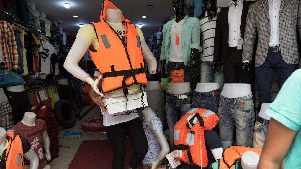 life jacket for sale to Syrian refugees