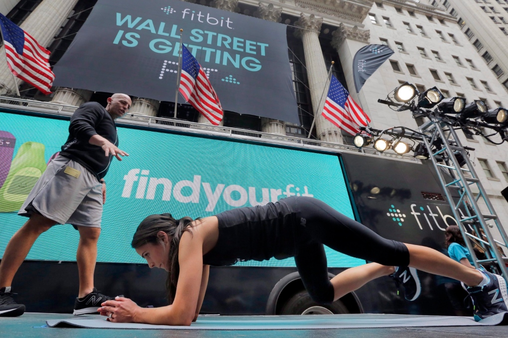 Fitbit workout on Wall Street