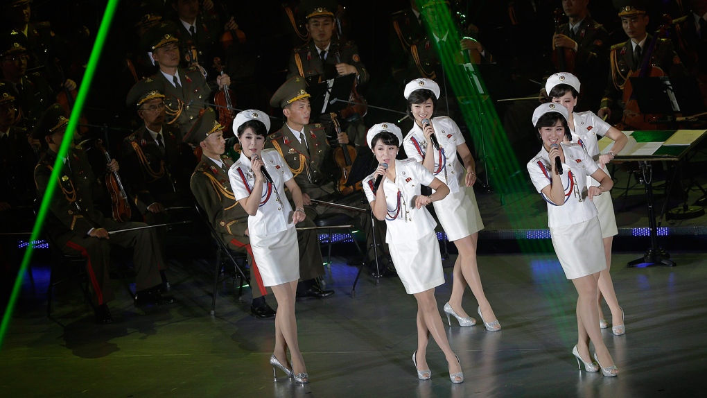 Moranbong performs in North Korea